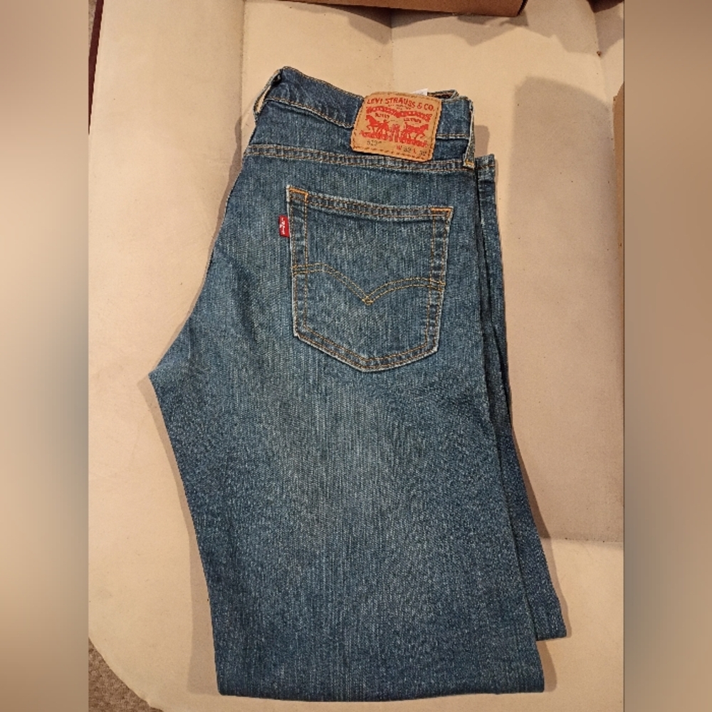 Men's Blue Straight-Leg Jeans